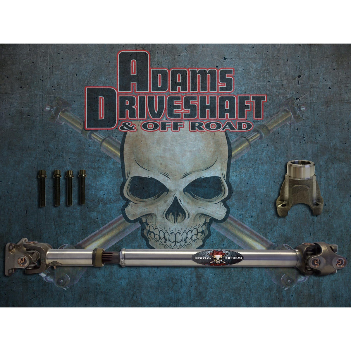 ADAMS DRIVESHAFT | 2007-2018 Jeep Wrangler JK Front 1310 CV Driveshaft Solid U-Joints | Extreme Duty | ASDJK-1310F-S