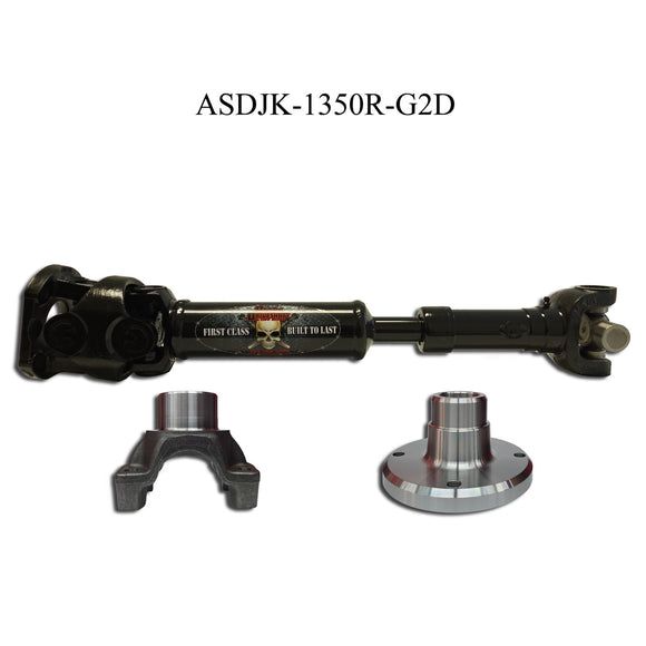 ADAMS DRIVESHAFT | 2007-2018 Jeep Wrangler JK Rear 1350 CV Greasable Driveshaft 2DR | ASDJK-1350R-G2D