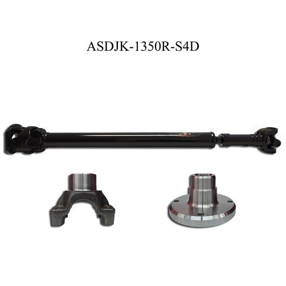 ADAMS DRIVESHAFT | 2007-2018 Jeep Wrangler JK Rear 1350 Solid CV Driveshaft 4DR | ASDJK-1350R-S4D