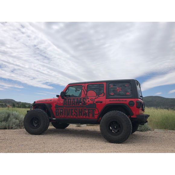 ADAMS DRIVESHAFT | 2018-2024 Jeep Wrangler JL Rear 1310 Solid CV Driveshaft 2DR | Sport & Sahara Pinion Yoke Style | ASDJL-1310R-S2D