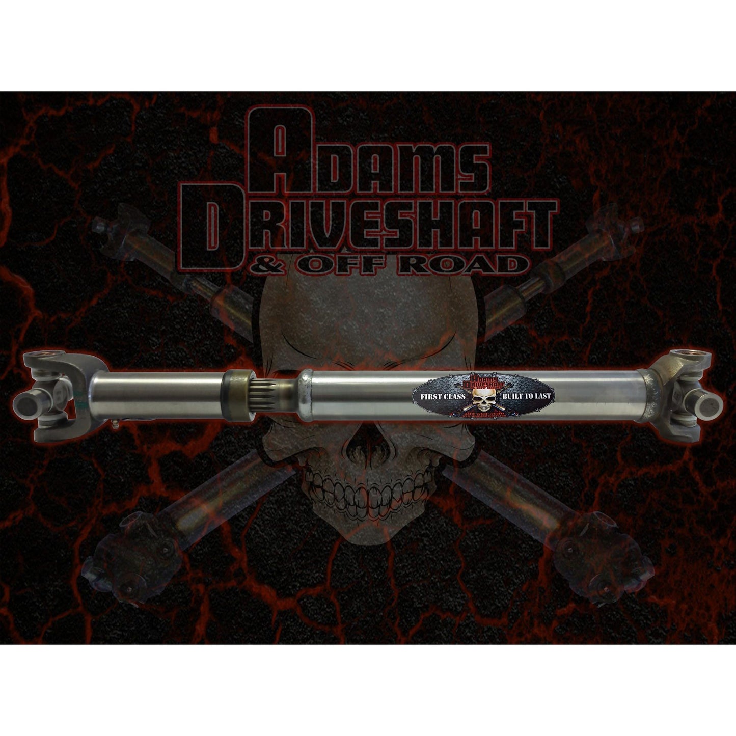 ADAMS DRIVESHAFT | 1987-1995 Jeep Wrangler YJ Front Slip N Stub 1310 Driveshaft | Extreme Duty | ASDYJ-1310SF-S