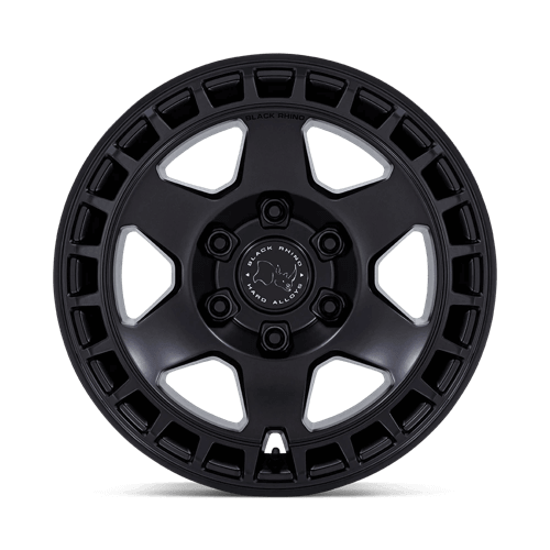 Black Rhino BR022 BAHARI Matte Black wheel designed for off-roading enthusiasts with a rugged aesthetic.