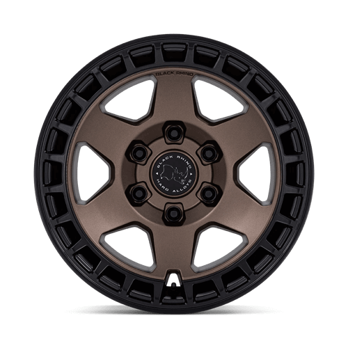 Black Rhino BR022 BAHARI Burnt Bronze W/ Matte Blk-Lp monoblock wheel designed for off-road enthusiasts.