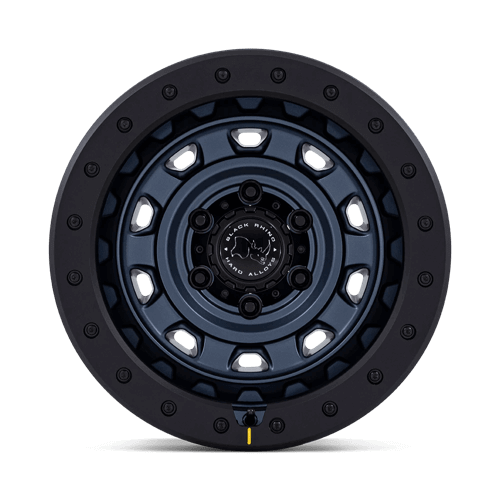 Black Rhino BR023 XPLORER Metallic Blue W/ Matte Black L wheel with bold 10-spoke face and rugged design