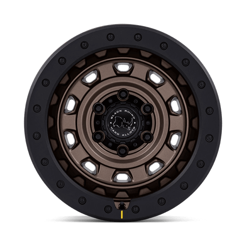 Black Rhino BR023 XPLORER Burnt Bronze W/ Matte Blk-Lp wheel with 10-spoke design and removable rock guard ring.
