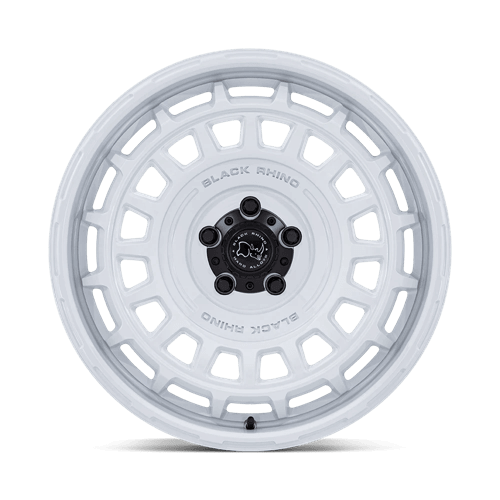 Black Rhino BR024 AWOL Gloss White wheel design, showcasing a stylish and modern look in gloss white finish.