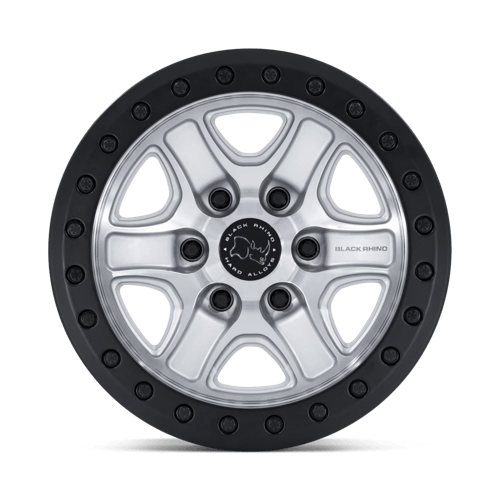 Black Rhino BR200 ECHO TRAIL LOCK BEADLOCK Hyper Silver W/ Machined Face wheel