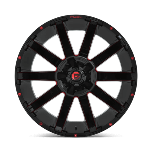 FUEL D643 CONTRA Gloss Black Red Tinted Clear