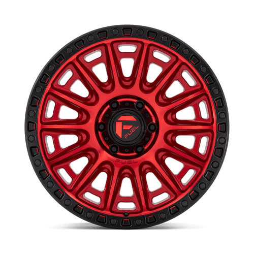 FUEL D834 CYCLE Candy Red W/ Black Ring