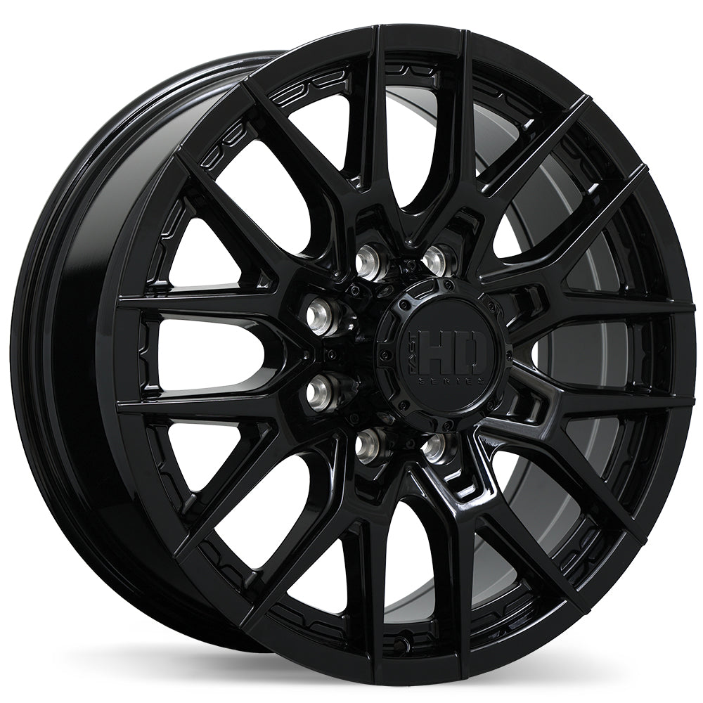 Fast HD Noctura Gloss Black 20 x 8.5" 8X165.1 54 offset F284-2085-82BN+54C211
