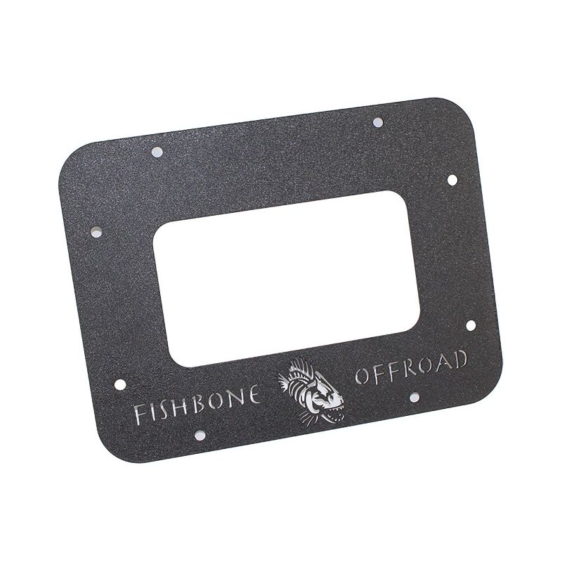 Fishbone Offroad | Jeep JK Tailgate Plate 07-18 Wrangler JK Aluminum Black Textured Powercoat Fishbone Offroad | FB31043