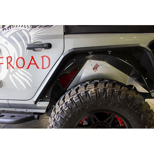 Fishbone Offroad | Jeep JL Inner Fenders For 18-Current Wrangler JL Rear Pair Aluminum Raw Fishbone Offroad | FB33108R