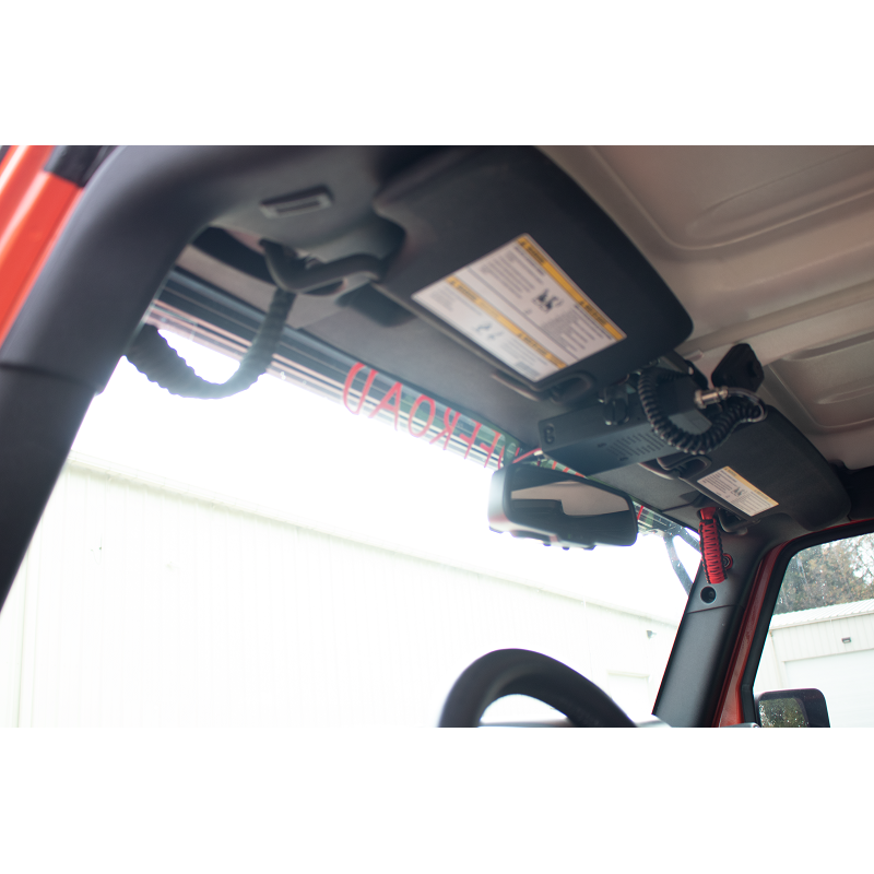 Fishbone Offroad | Paracord Grab Handles for A Pillar Sound Bar 07-18 Wrangler JK Black Fishbone Offroad | FB55284