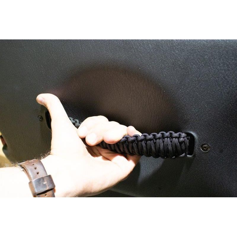 Fishbone Offroad | Wrangler Paracord Door Handles Black for 97-06 Jeep Wrangler Fishbone | FB55286