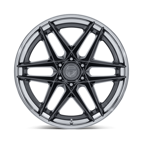 FUEL FC408 FLIGHT Gloss Gunmetal W/ Chrome Lip
