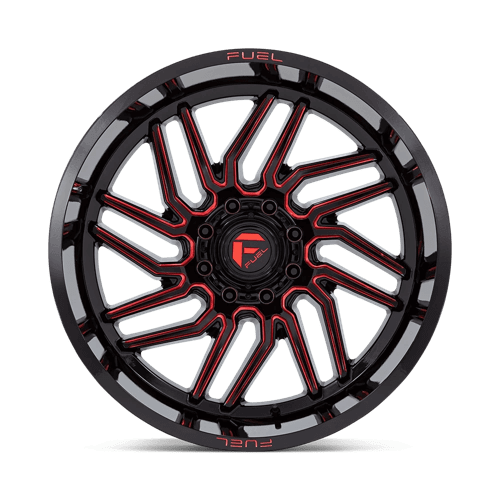 FUEL D808 HURRICANE Gloss Black Milled Red Tint