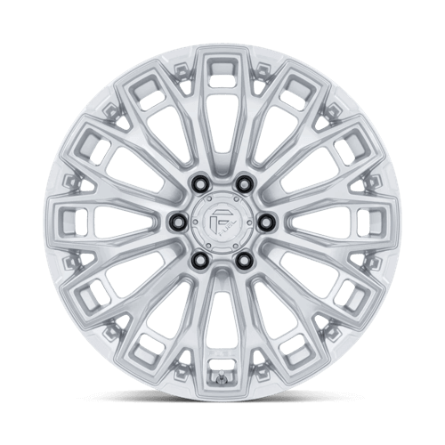 FUEL FC882 TRAX Gloss Silver W/ Machined Face