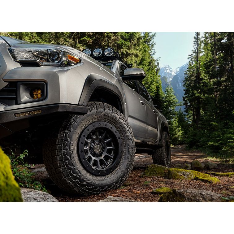 Falken Wildpeak A/T4W tire installed on lifted truck for off-road and all-weather performance