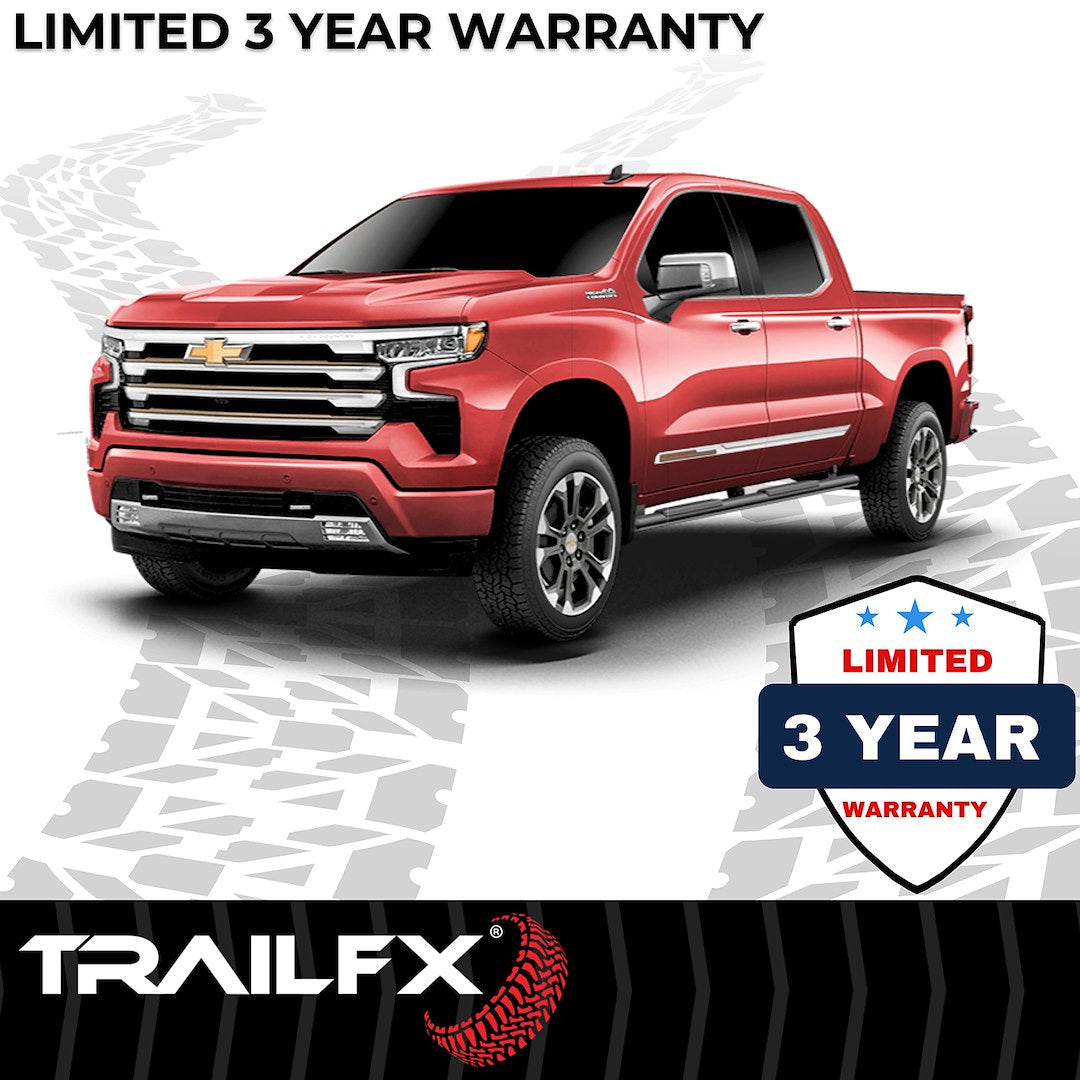 TrailFX 2019–2026 T4 Trapezoid Step Bar For GM Silverado/Sierra Crew-Black (A4017B) - product image 8