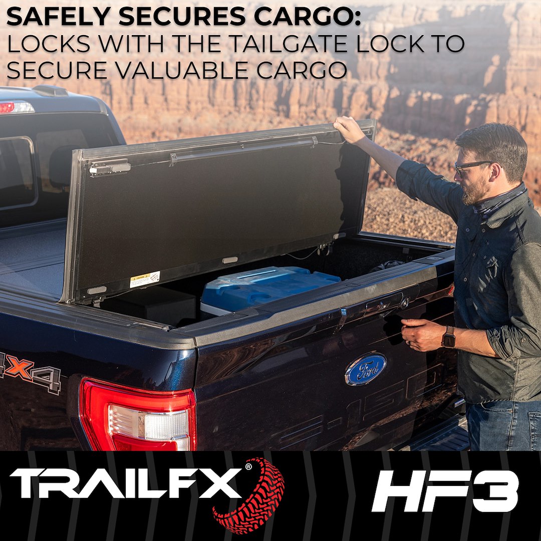 TrailFX 2017–2026 HF3 Hard Folding Tonneau Cover For Ford F250/350 6.8' (TFX8004) - product image 8