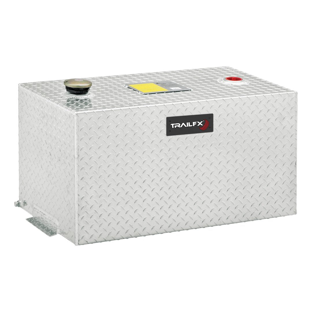 TrailFX 35 Gallon Aluminum Liquid Transfer Rectangle Tank-Brite (210501) - product image 1