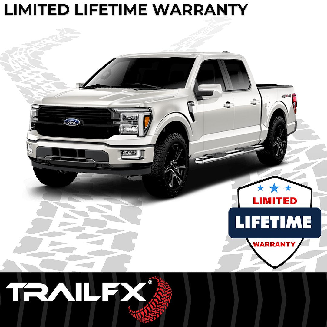 TrailFX 2015–2026 6" Oval Straight Step Bar For Ford F150-350 Crew- Stainless (A8223S) - product image 8
