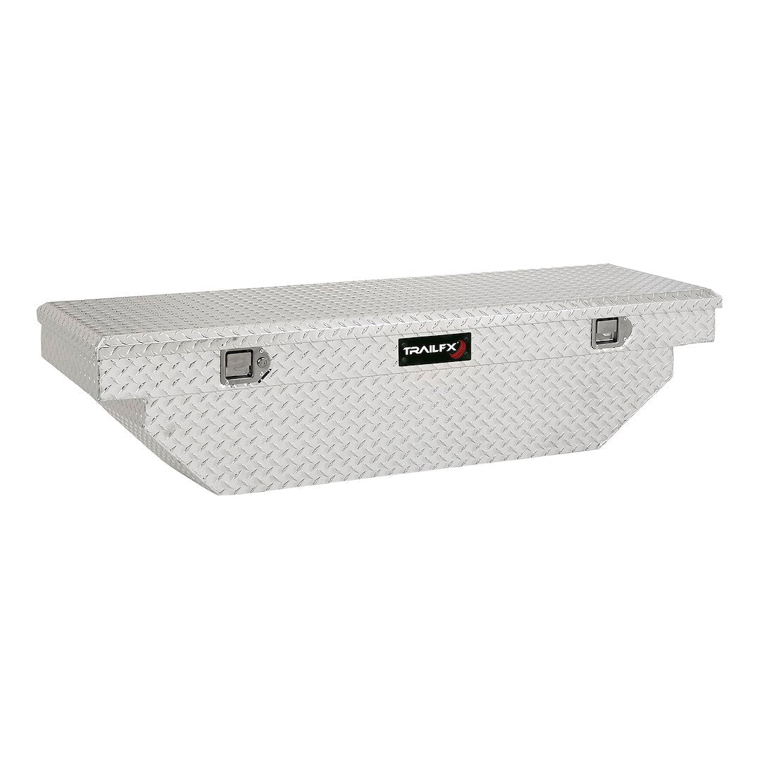 TrailFX 60 Inch Aluminum Single Lid Angled Crossover Toolbox- Brite (110601) - product image 1