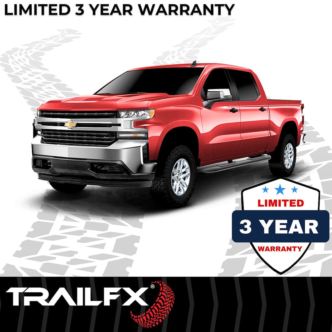TrailFX 2015–2025 4" Oval Bent Step Bar For GM Colorado/Canyon Crew- Black (A1001B) - product image 8