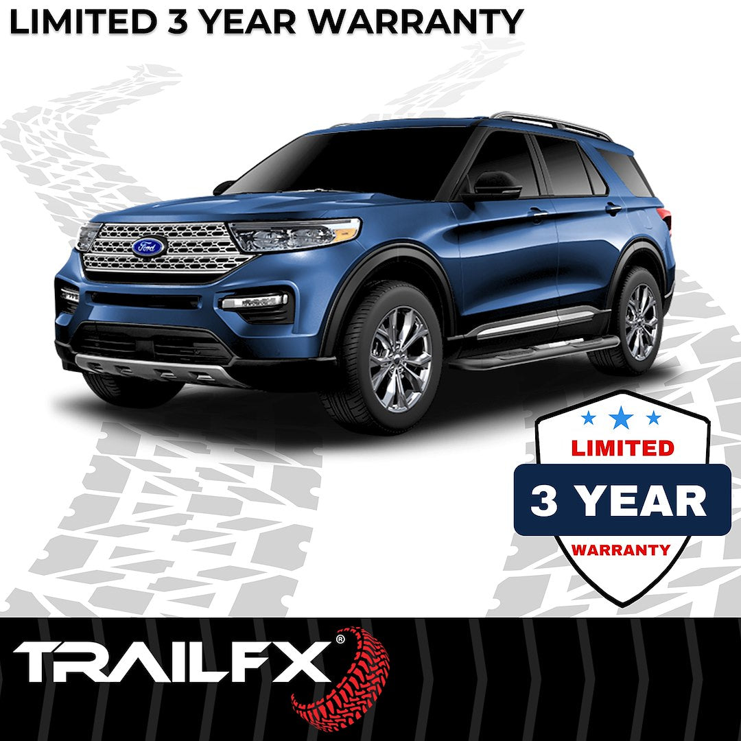 TrailFX 2020–2026 3" Round Step Bar For Ford Explorer- Black (A0064B) - product image 7
