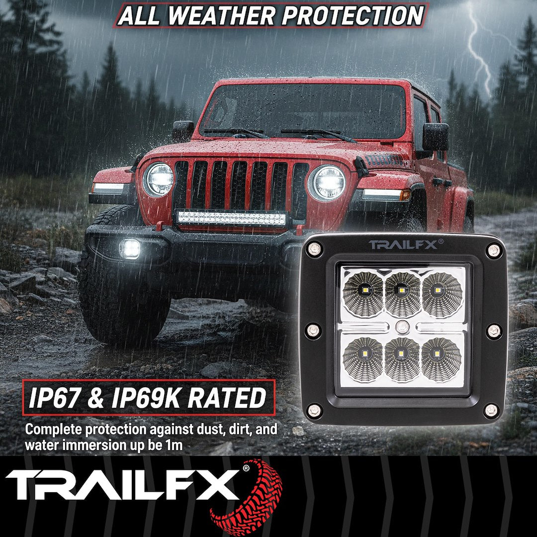 TrailFX 3" LED Cube Lights- Single (3X2F1) - product image 9