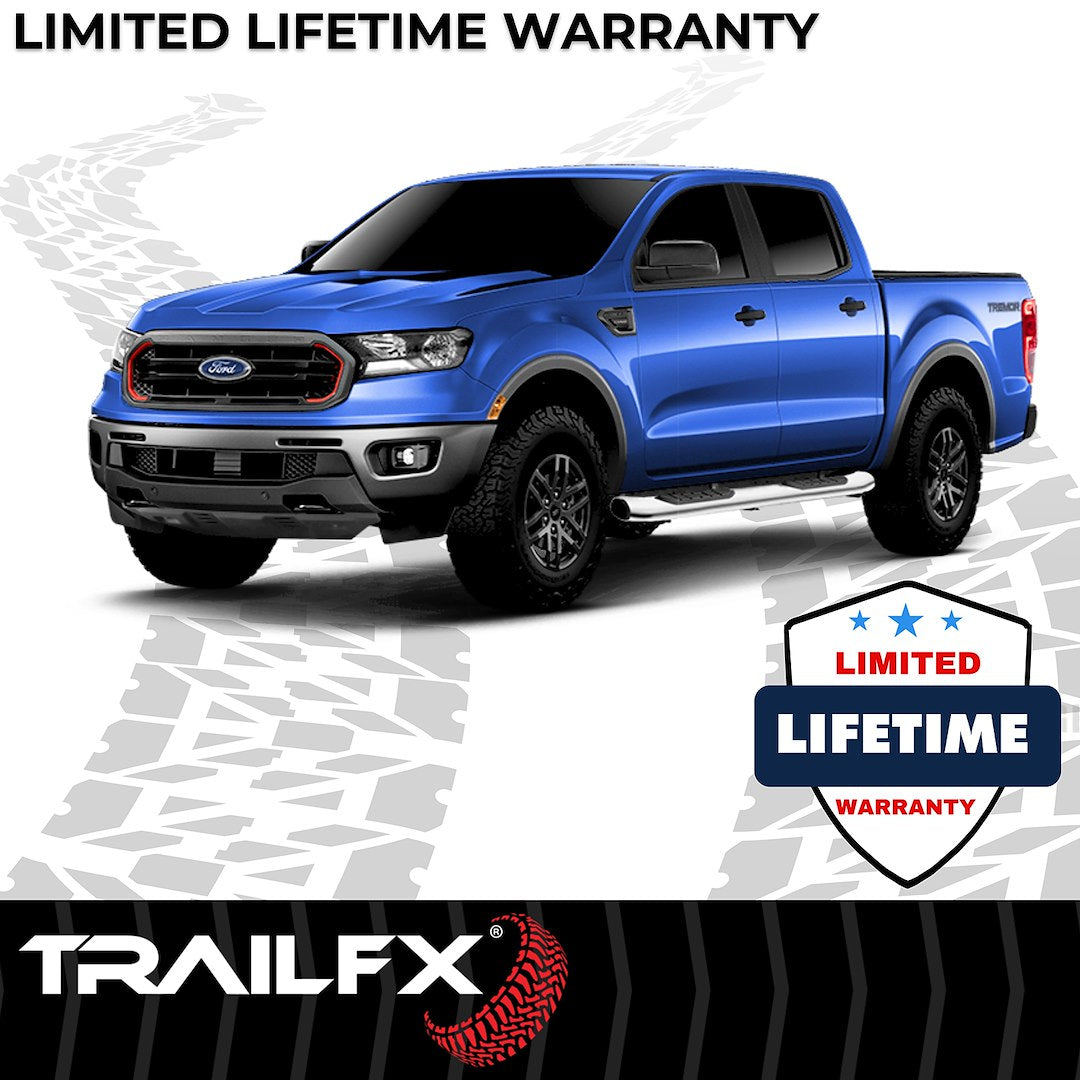 TrailFX 2019–2023 5" Oval Bent Step Bar For Ford Ranger Extended-Stainless (A7091S) - product image 8