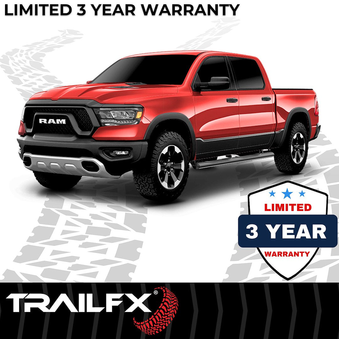 TrailFX 2005–2024 4" Oval Straight Step Bar For Nissan Frontier Crew- Black (2940413053) - product image 8