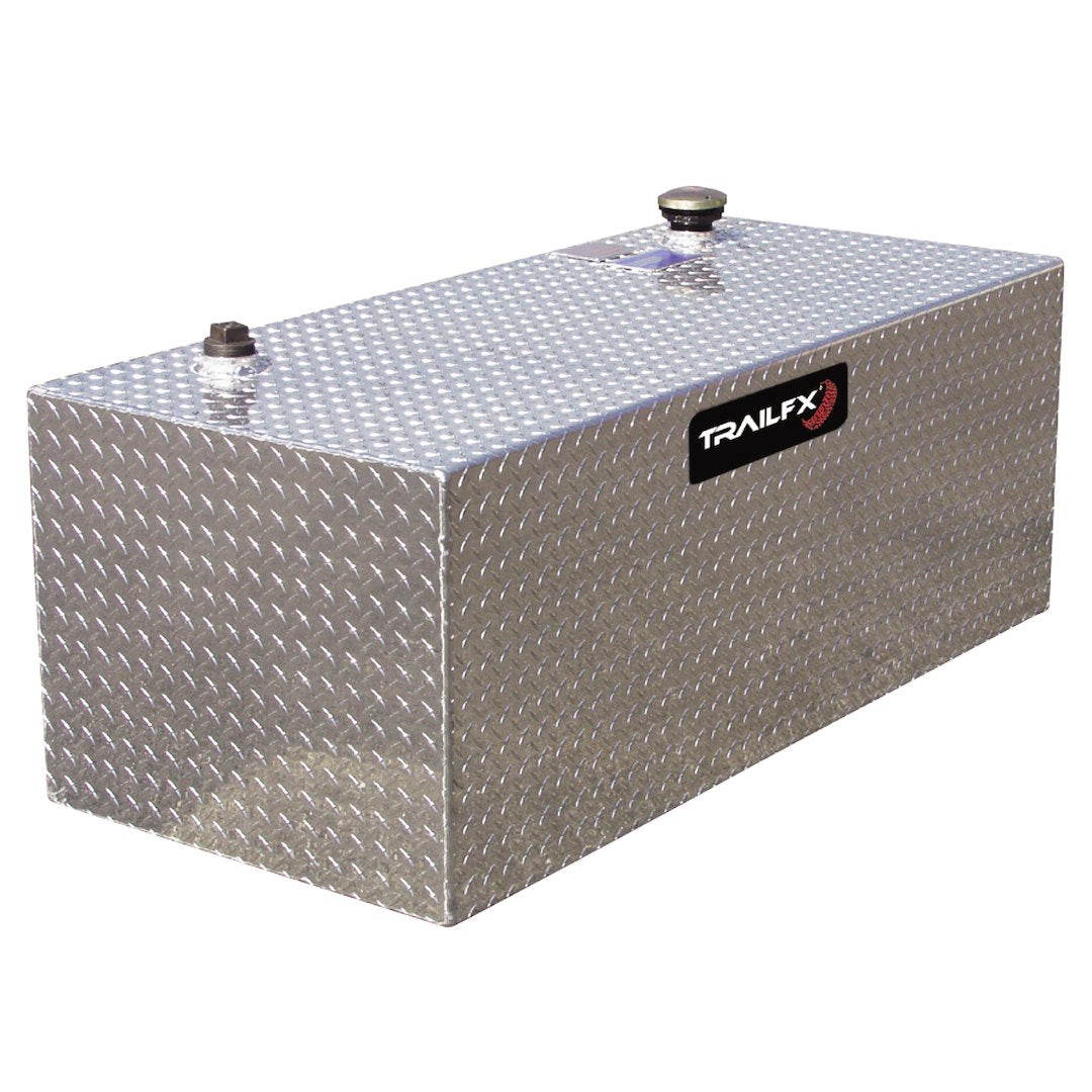 TrailFX 100 Gallon Aluminum Liquid Transfer Rectangle Tank-Brite (210201) - product image 1