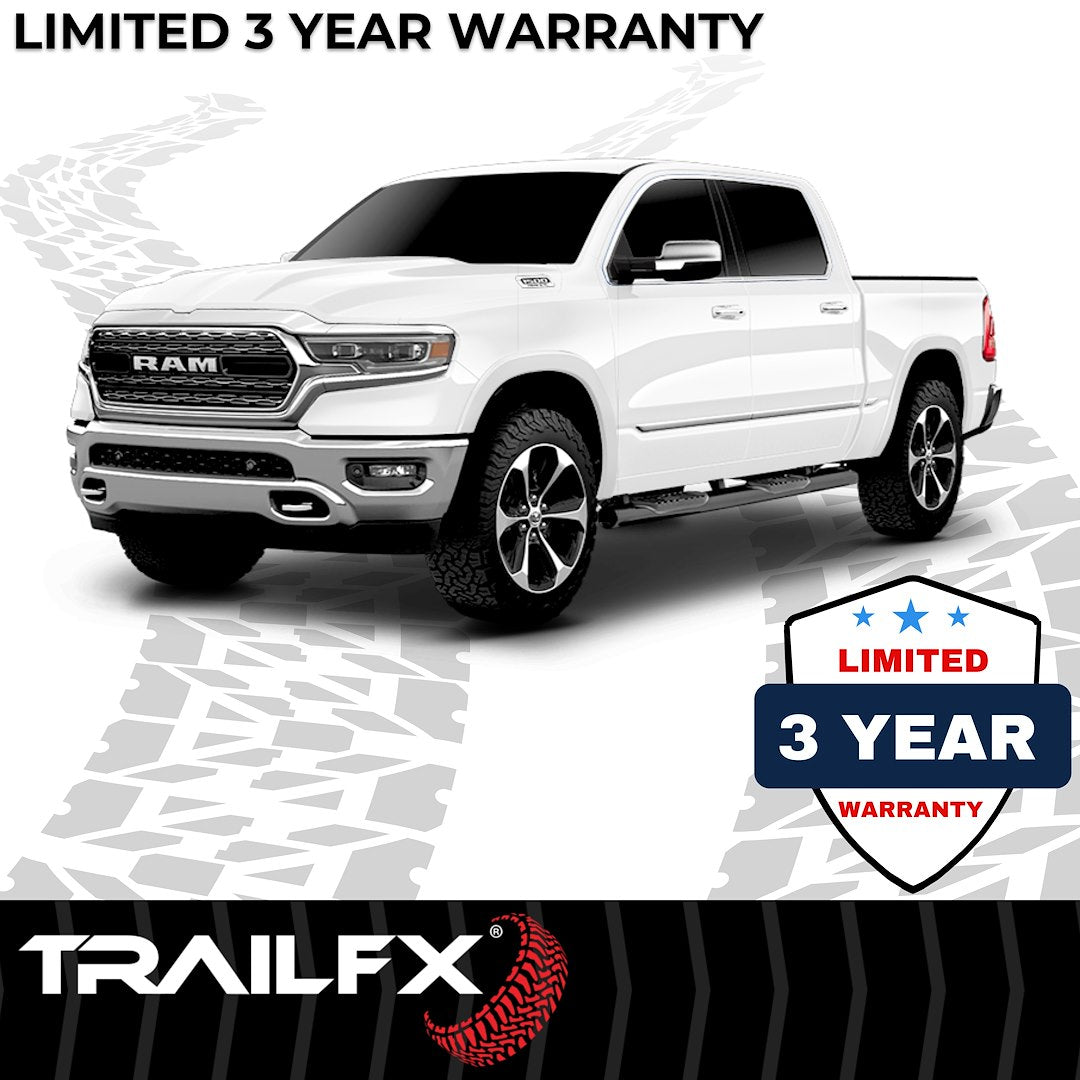 TrailFX 2009–2018 5" Oval Straight Step Bar For Ram 1500-3500 Crew-Black (A7056B) - product image 8