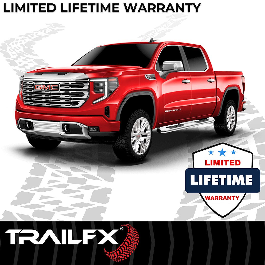 TrailFX 2007–2018 5" Oval Bent Step Bar For GM Silverado/Sierra Crew-Stainless (A7063S) - product image 8