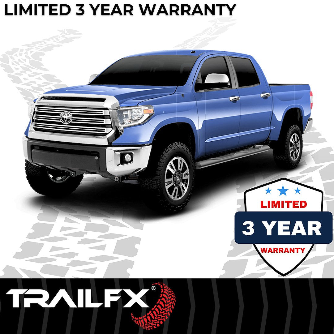 TrailFX 2007–2021 4" Oval Straight Step Bar For Toyota Tundra Crew- Black (A1516B) - product image 8
