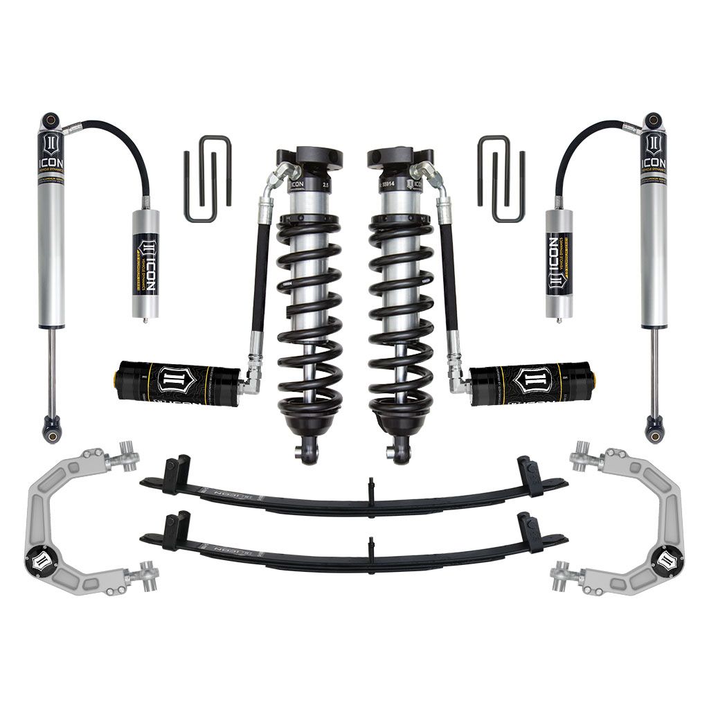 ICON VEHICLE DYNAMICS | 1995.5-2004 Toyota Tacoma 0-3 Inch Lift Stage 4 Suspension System Billet UCA Icon Vehicle Dynamics | K53014B