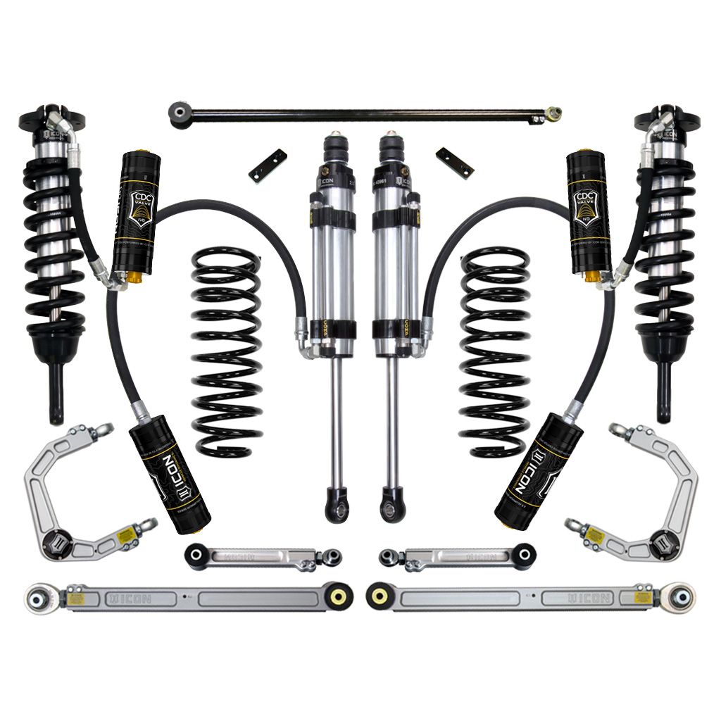 ICON VEHICLE DYNAMICS | 2010-2024 Toyota 4Runner/2010-2014 Toyota FJ Cruiser 0-3.5 Inch Lift Stage 8 Suspension System Billet UCA Icon Vehicle Dynamics | K53068