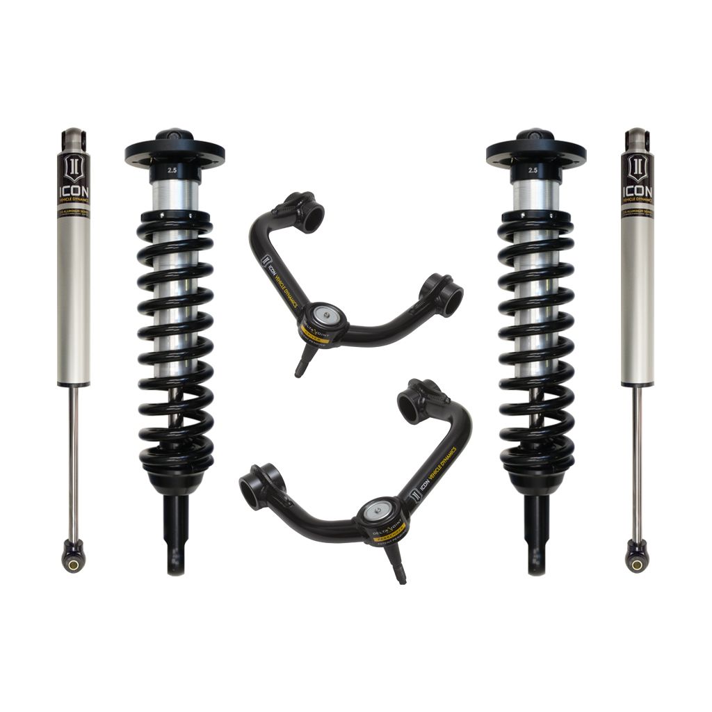 ICON VEHICLE DYNAMICS | 04-08 Ford F150 4WD 0-2.63 Inch Stage 2 Suspension System W Tubular UCA Icon Vehicle Dynamics | K93021T