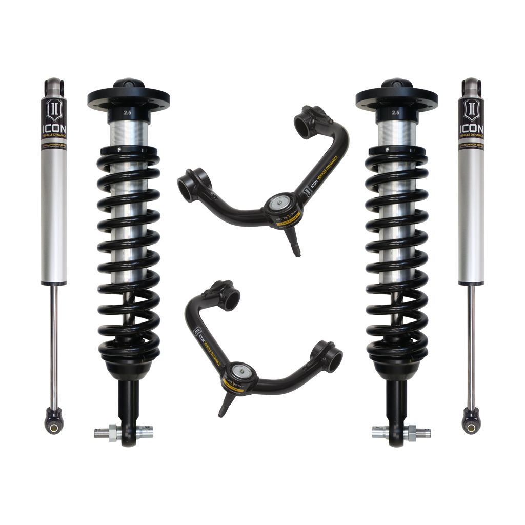 ICON VEHICLE DYNAMICS | 2015-2020 Ford F150 4WD 0-2.63 Inch Stage 2 Suspension System W Tubular UCA Icon Vehicle Dynamics | K93082T