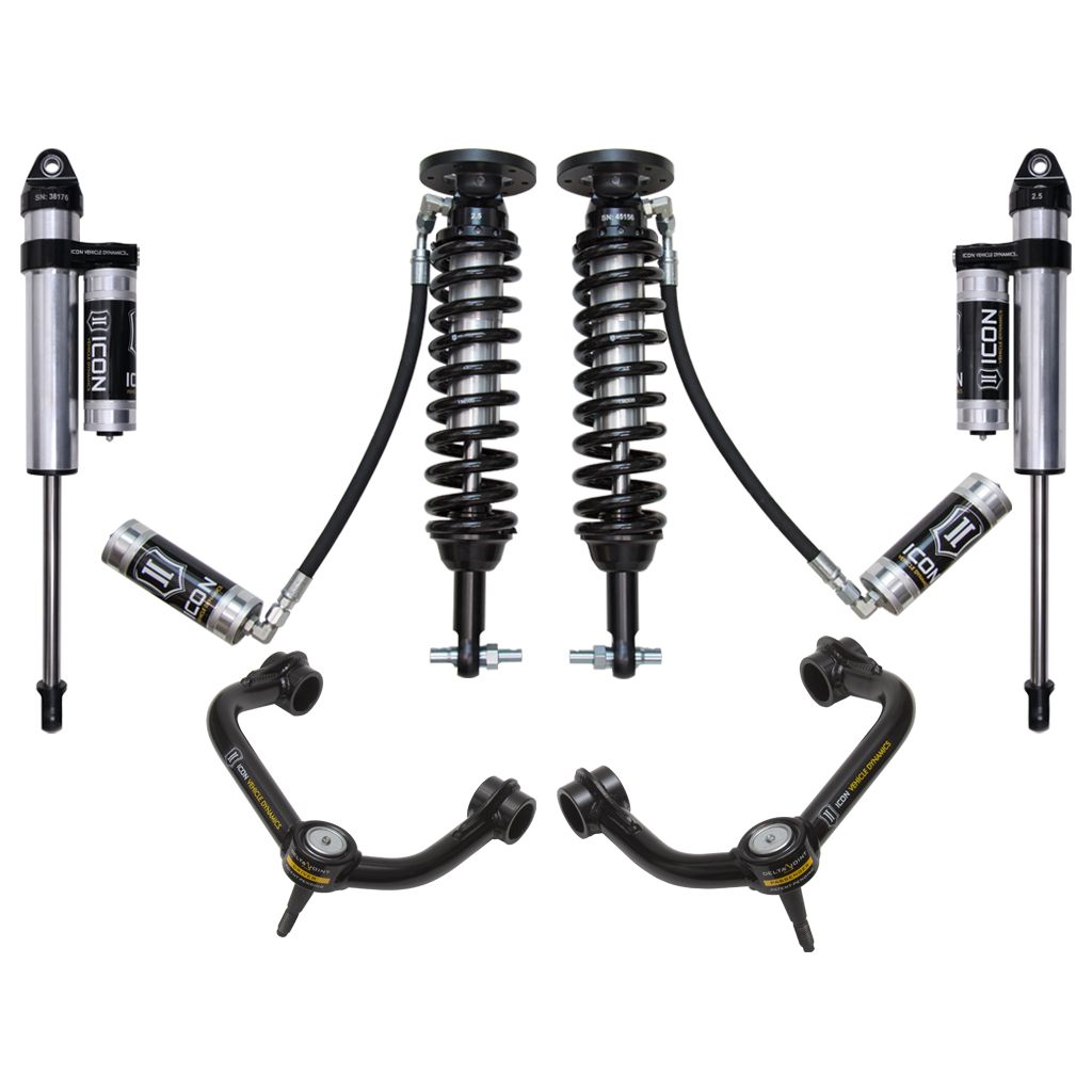ICON VEHICLE DYNAMICS | 2015-2020 Ford F150 4WD 2-2.63 Inch Stage 4 Suspension System W Tubular UCA Icon Vehicle Dynamics | K93084T