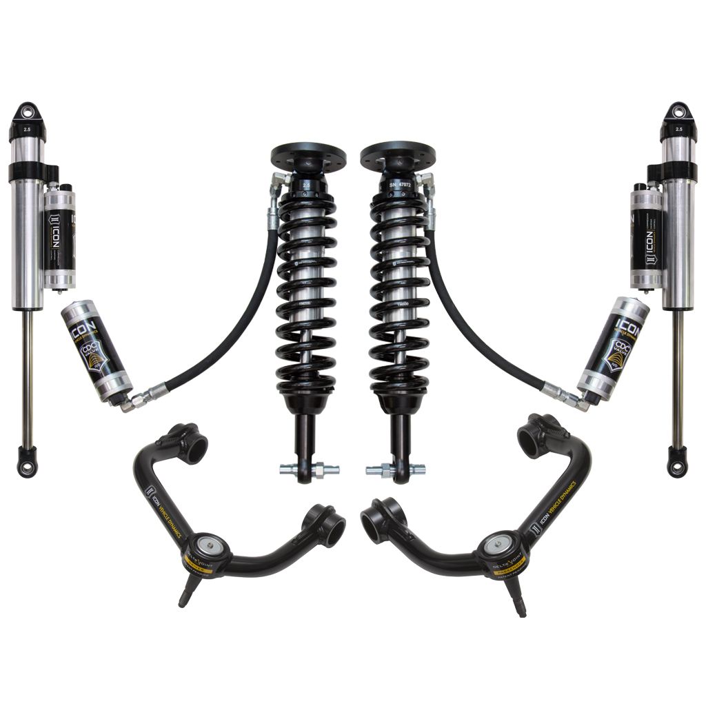 ICON VEHICLE DYNAMICS | 2015-2020 Ford F150 4WD 2-2.63 Inch Stage 5 Suspension System W Tubular UCA Icon Vehicle Dynamics | K93085T