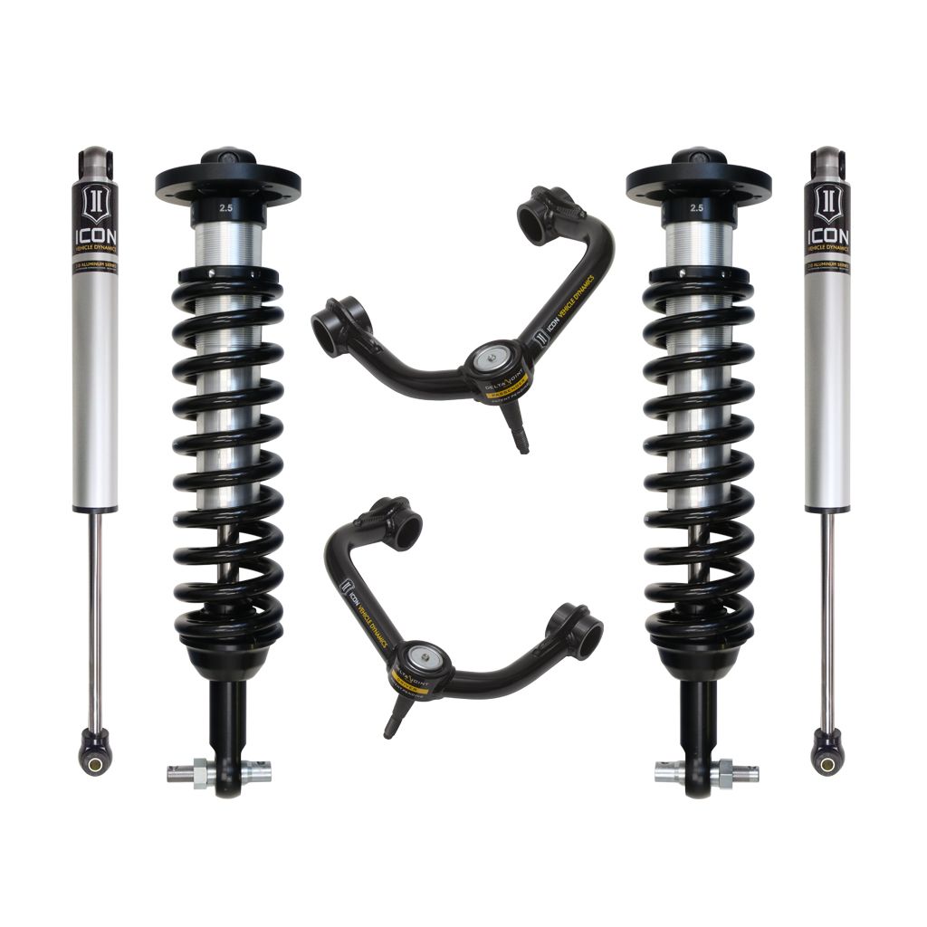 ICON VEHICLE DYNAMICS | 2015-2020 Ford F150 2WD 0-3 Inch Stage 2 Suspension System W Tubular UCA Icon Vehicle Dynamics | K93092T