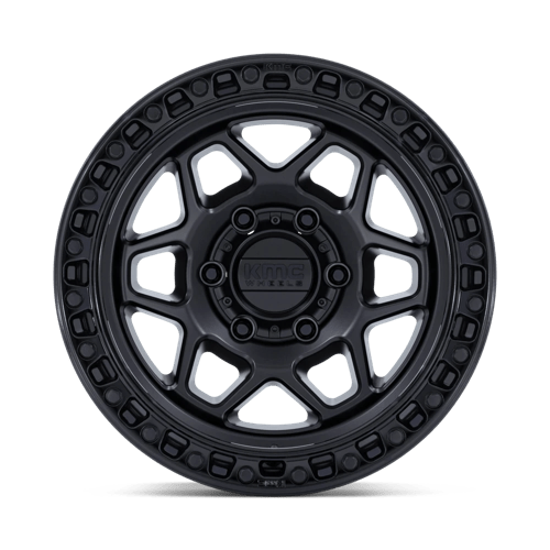 KMC KM553 TORX Matte Black W/ Gloss Black Lip off-road wheel featuring bold design and engineered strength.