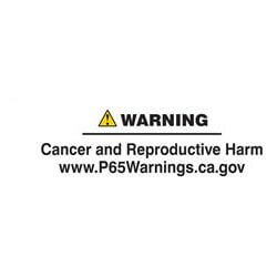 WARNING: Cancer and Reproductive Harm www.P65Warnings.ca.gov