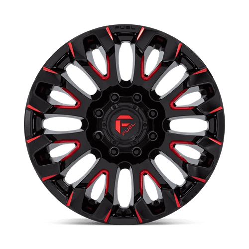 FUEL D829 QUAKE Gloss Black Milled Red Tint