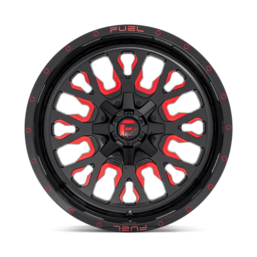 FUEL D612 STROKE Gloss Black Red Tinted Clear
