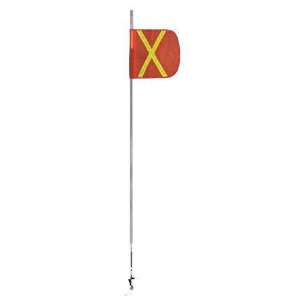 ENTHUZE|10Ft Quick Disconnect Spring Mount Fiberglass Whip |ACTENTWHIP10FLASH-W