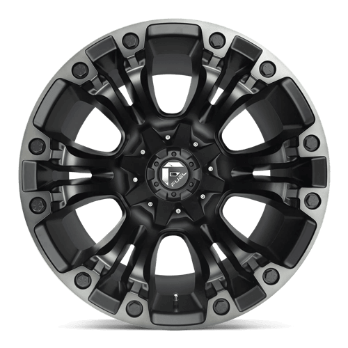 FUEL D851 VAPOR Matte Black Gray Tint