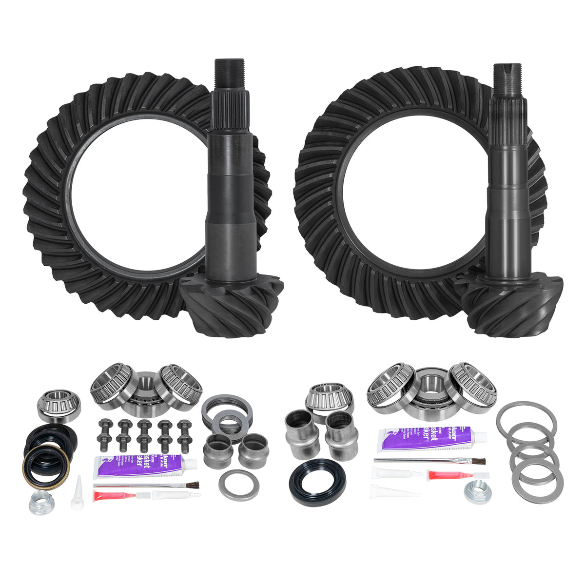 Yukon Gear & Axle Ring & Pinion Gear Kit Package Front & Rear With Install Kits - Toyota 8.4/8 Inch IFS Toyota product image